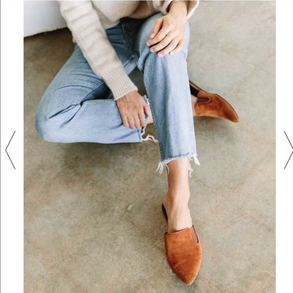 Jenni Kayne Suede Mules in Saddle